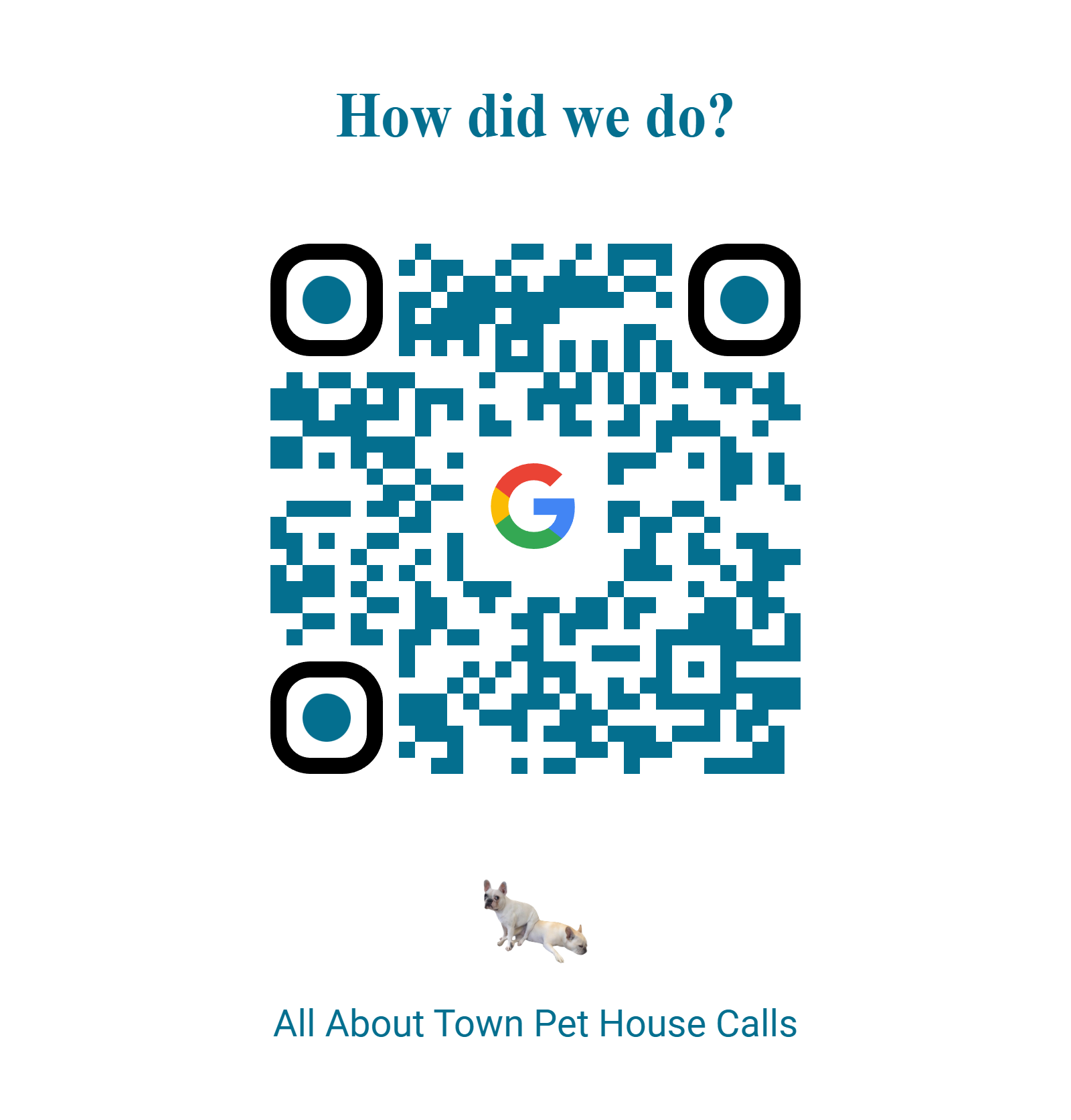 Scan to leave a Google review